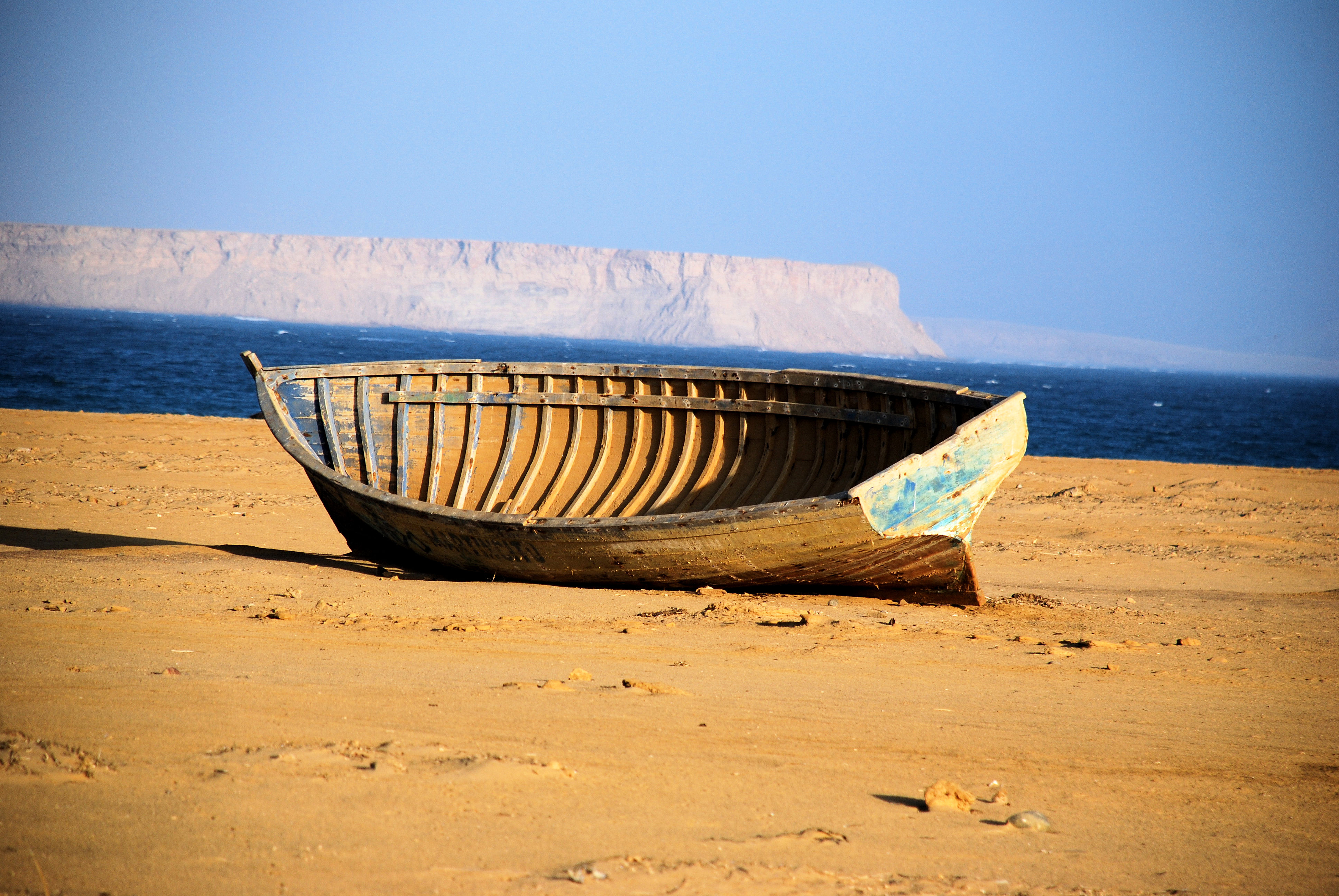 Lost boat on water